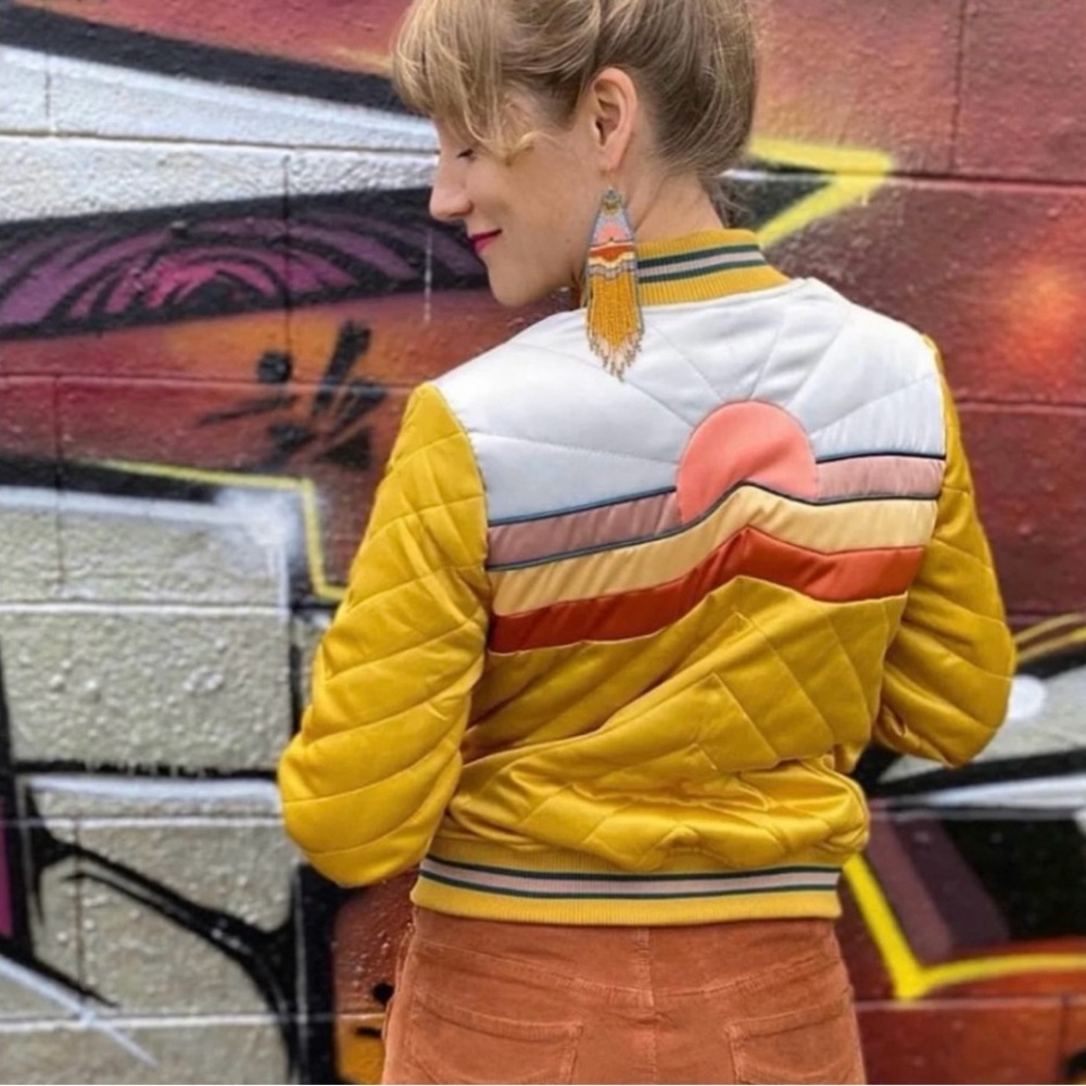 Classic Rock Couture Rising Sun Women's Bomber Jacket